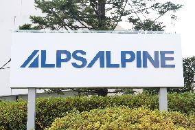 Alps Alpine signboard and logo